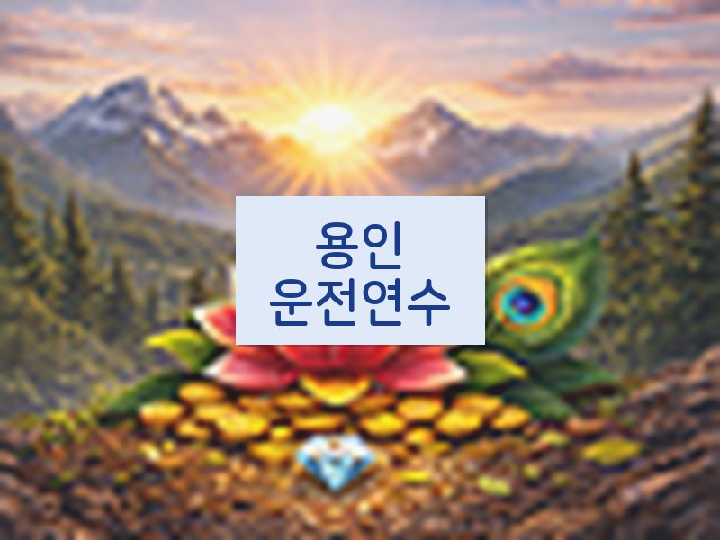 용인운전연수 후기