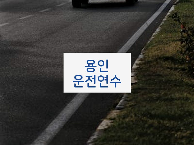 용인운전연수 후기
