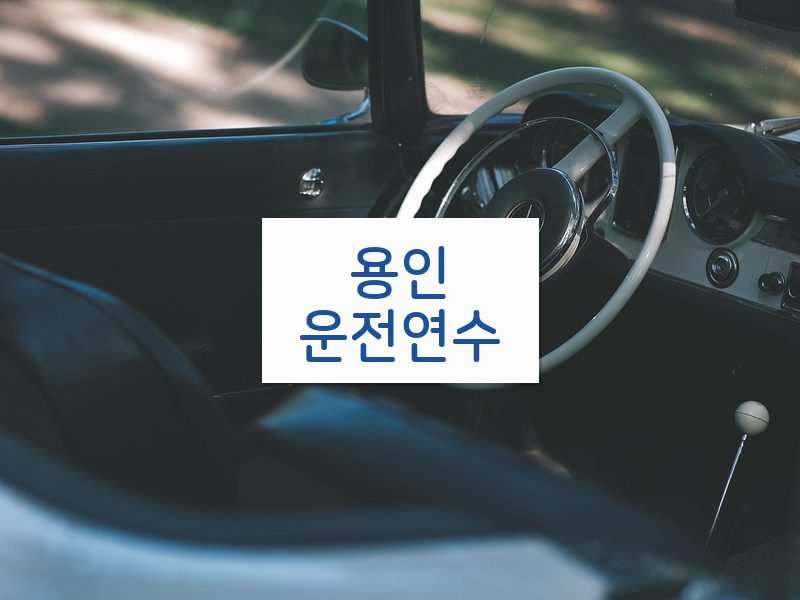 용인운전연수 후기