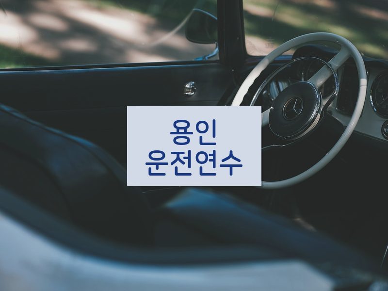 용인운전연수 후기