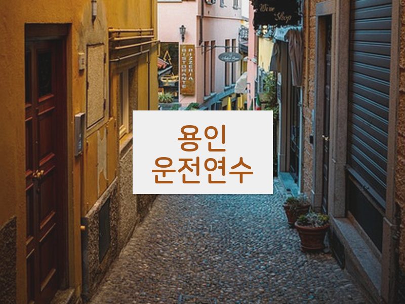 용인운전연수 후기