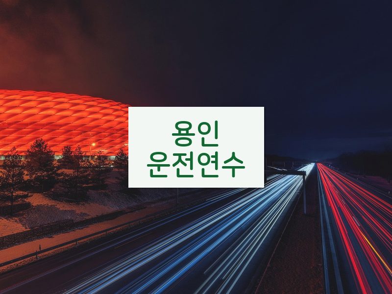 용인운전연수 후기