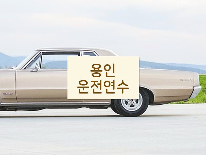 용인운전연수 후기