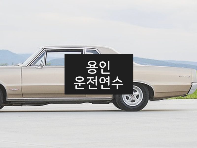 용인운전연수 후기