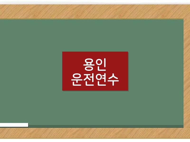 용인운전연수 후기