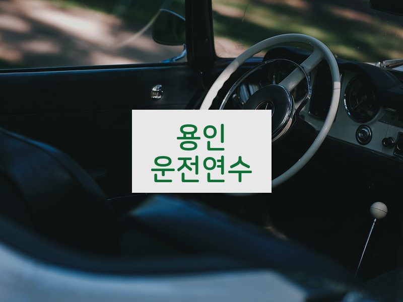 용인운전연수 후기