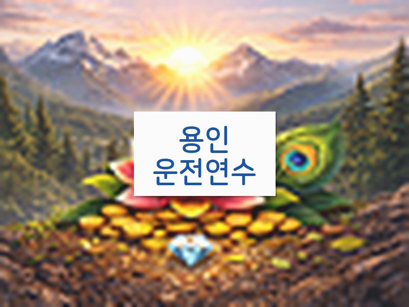 용인운전연수 후기