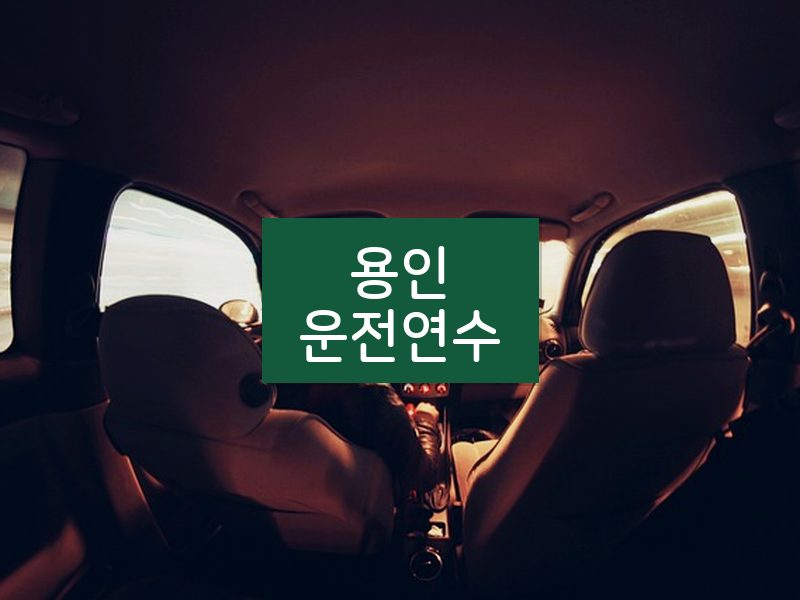 용인운전연수 후기