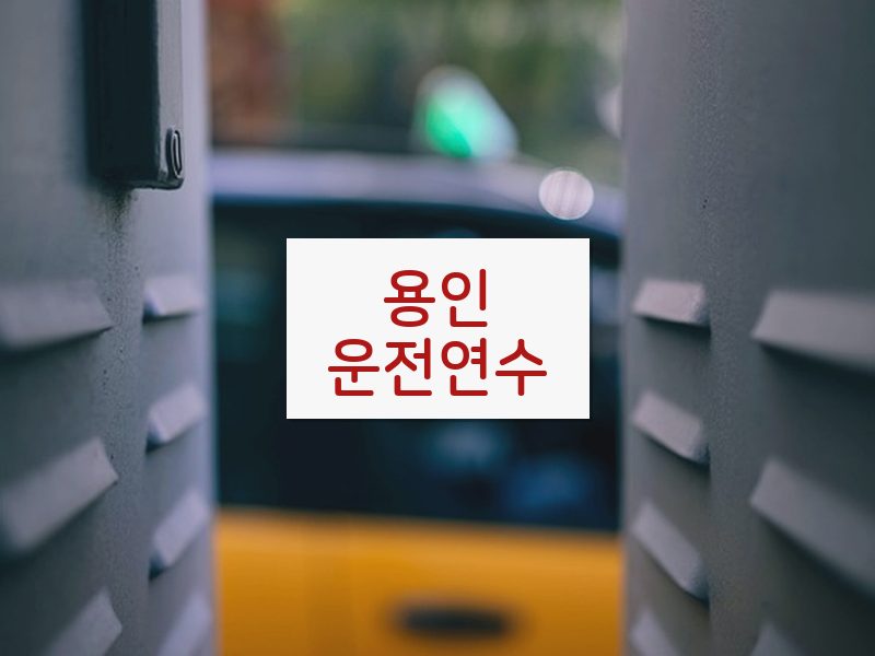 용인운전연수 후기