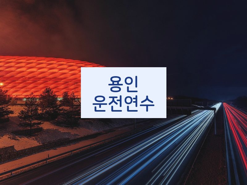 용인운전연수 후기