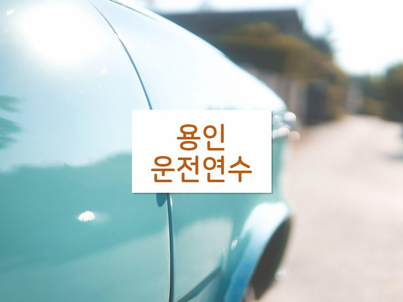 용인운전연수 후기