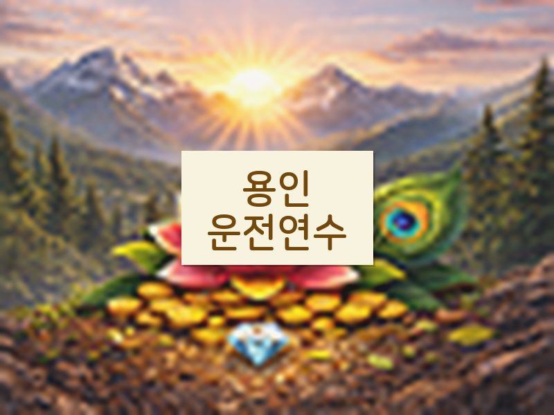 용인운전연수 후기