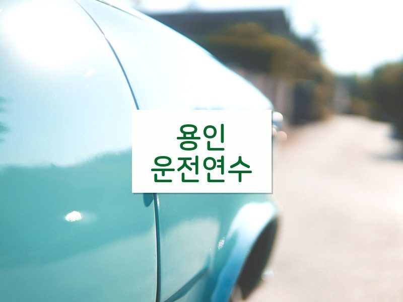 용인운전연수 후기