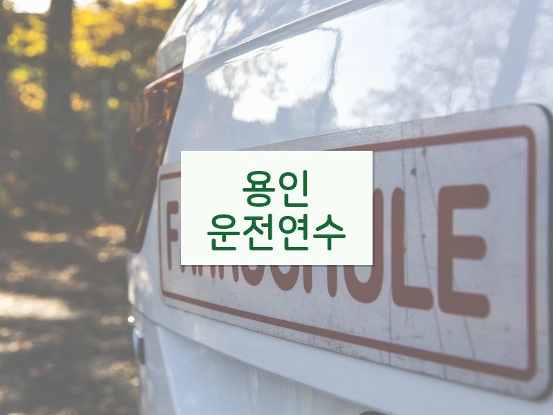 용인운전연수 후기