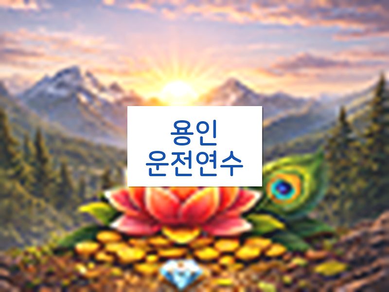 용인운전연수 후기