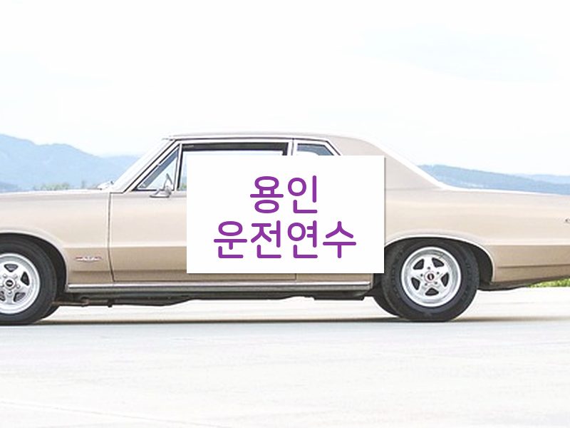 용인운전연수 후기
