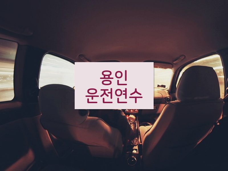 용인운전연수 후기
