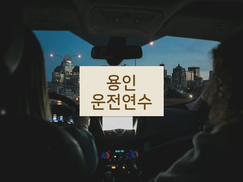 용인운전연수 후기