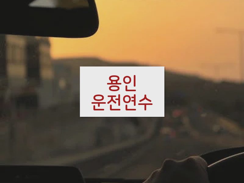 용인운전연수 후기