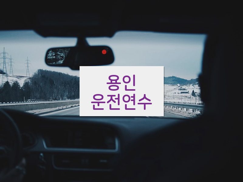 용인운전연수 후기
