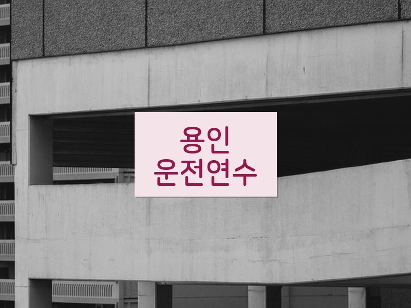용인운전연수 후기