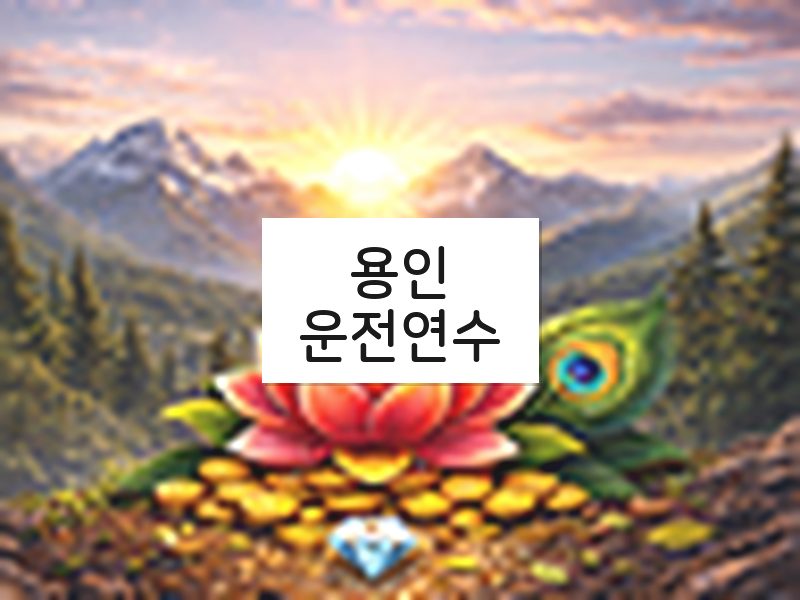 용인운전연수 후기