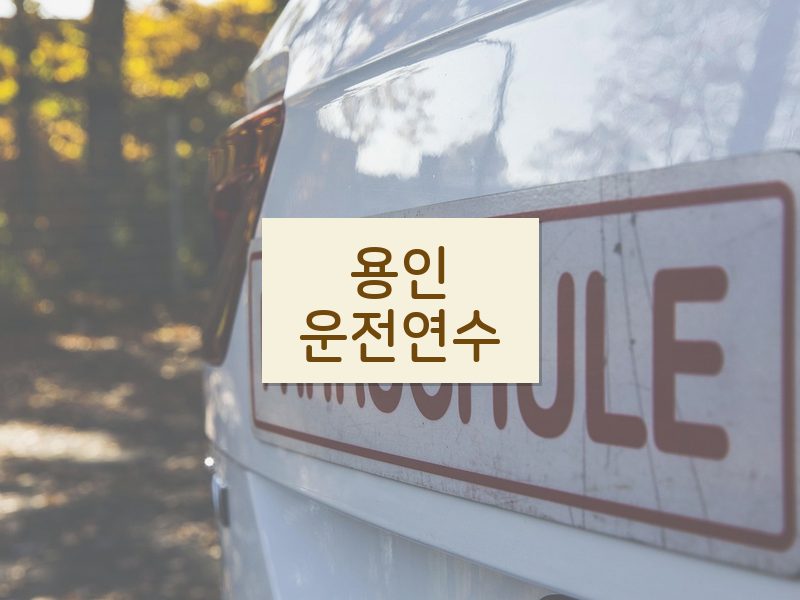 용인운전연수 후기
