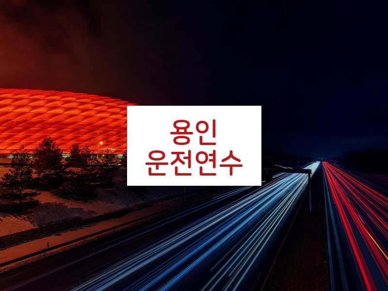 용인운전연수 후기