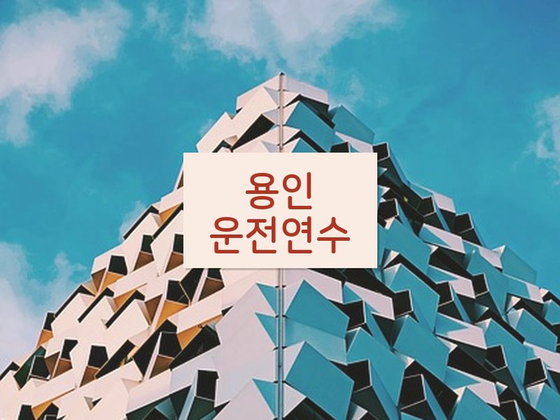 용인운전연수 후기