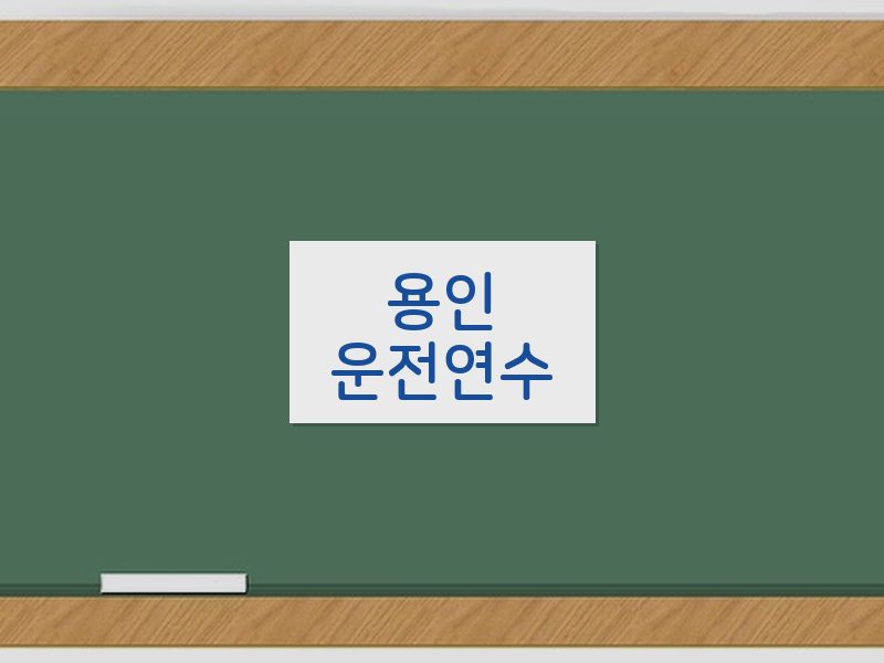 용인운전연수 후기