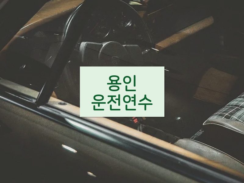 용인운전연수 후기