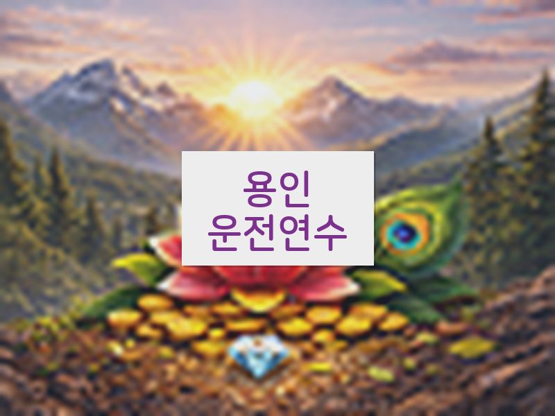 용인운전연수 후기
