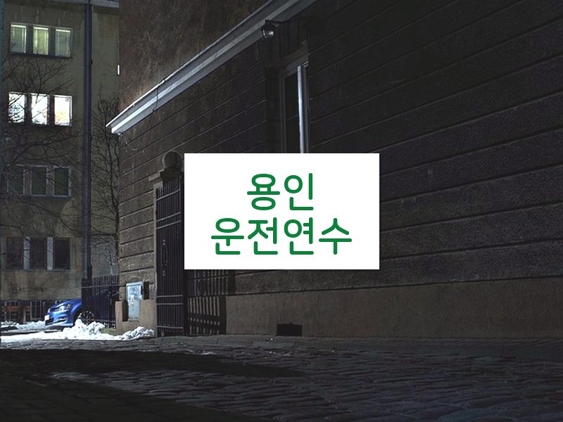 용인운전연수 후기
