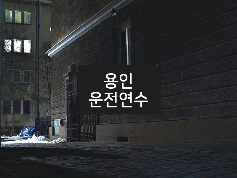 용인운전연수 후기