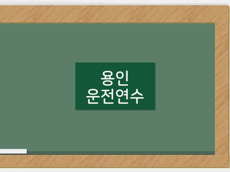 용인운전연수 후기