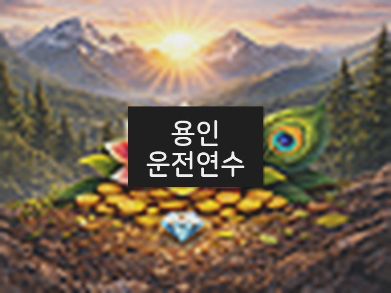 용인운전연수 후기