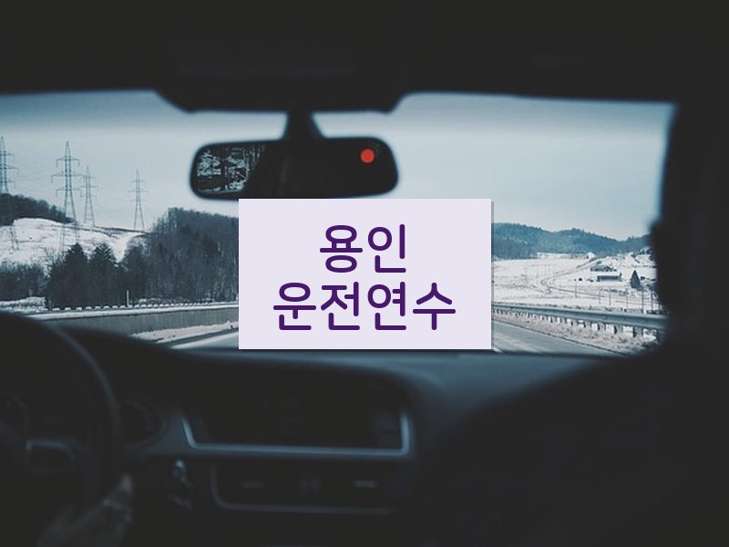 용인운전연수 후기