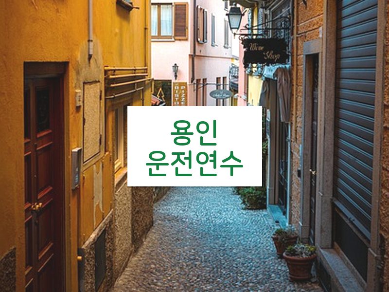 용인운전연수 후기