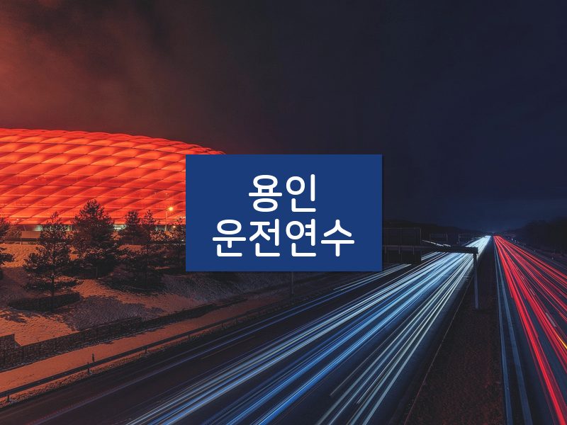 용인운전연수 후기