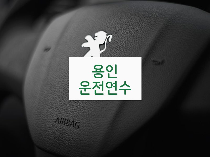 용인운전연수 후기