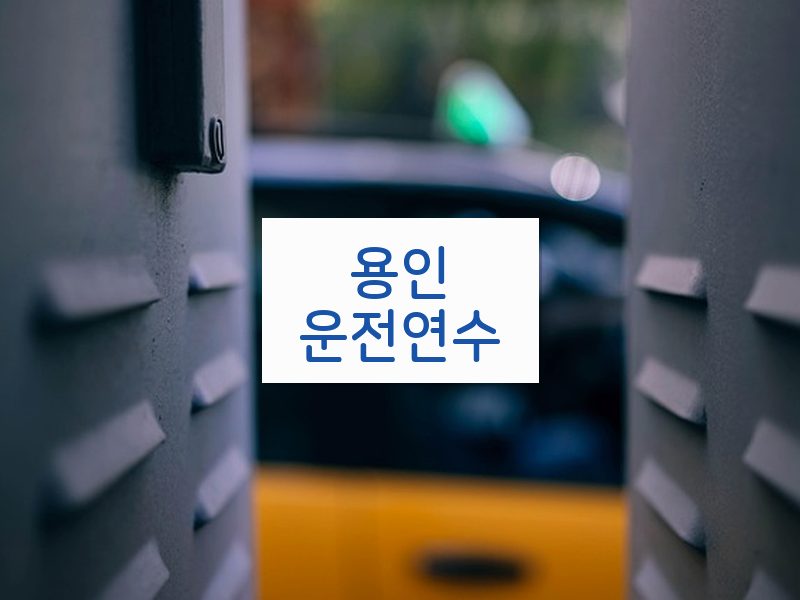 용인운전연수 후기