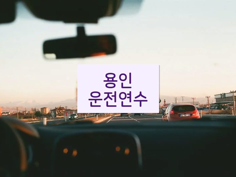 용인운전연수 후기