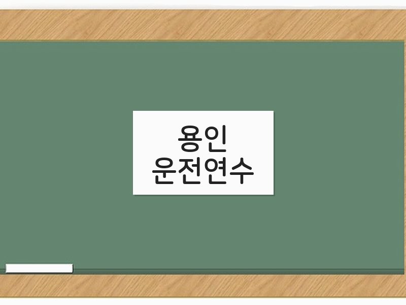 용인운전연수 후기