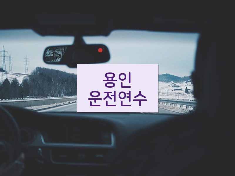 용인운전연수 후기