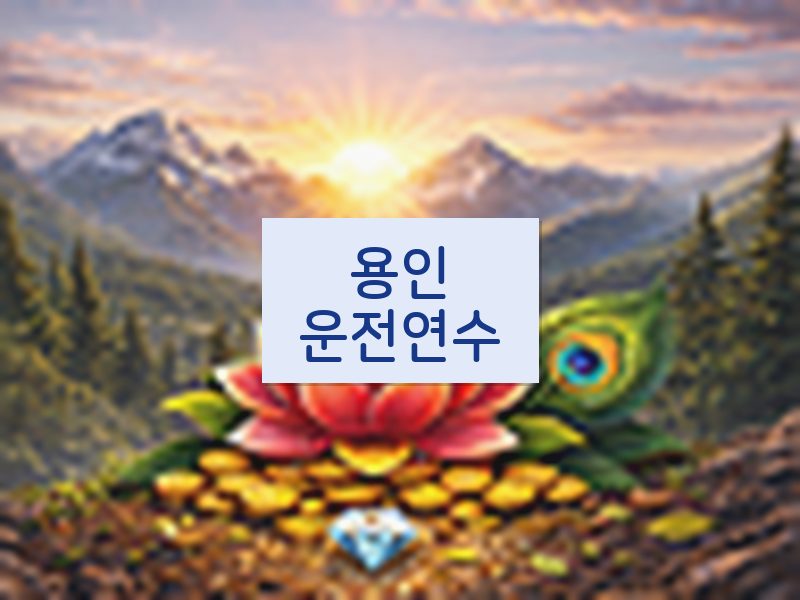 용인운전연수 후기