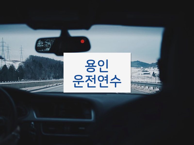 용인운전연수 후기