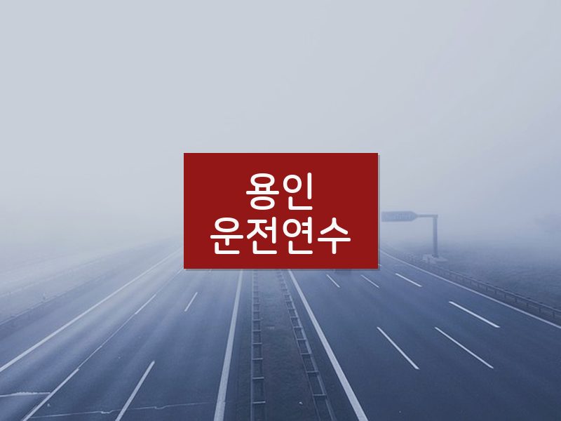 용인운전연수 후기