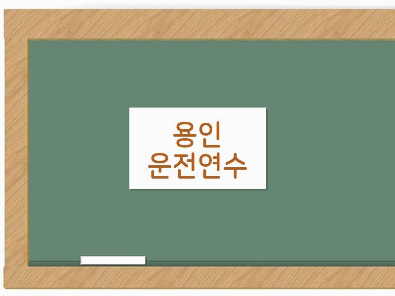 용인운전연수 후기